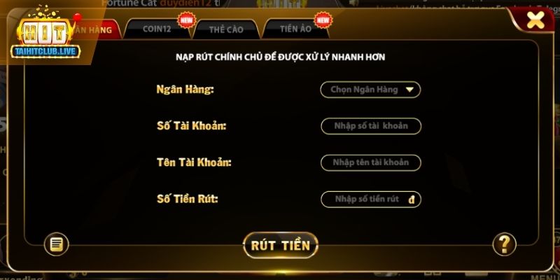 Tổng hợp phương thức rút tiền Hit Club phổ biến